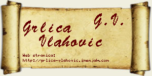 Grlica Vlahović vizit kartica